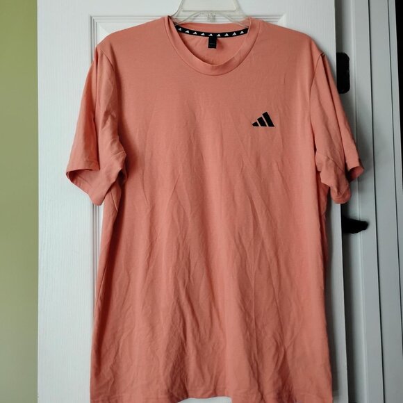 Adidas Peach T-Shirt Aeroready Logo - Picture 2 of 8